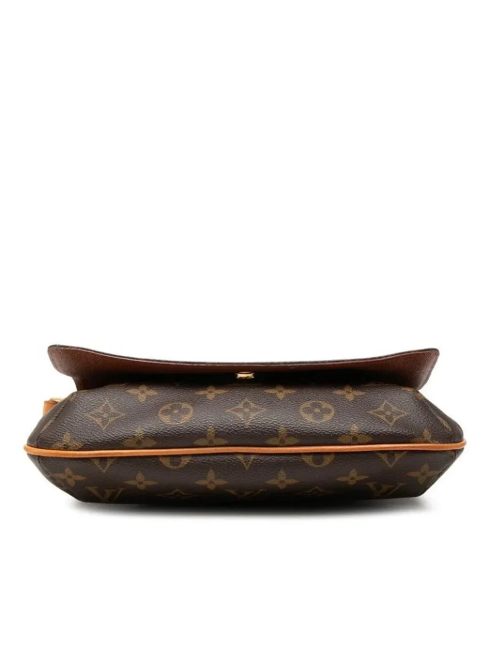 Louis Vuitton Monogram Musette Tango Short Shoulder Bag Brown Leather